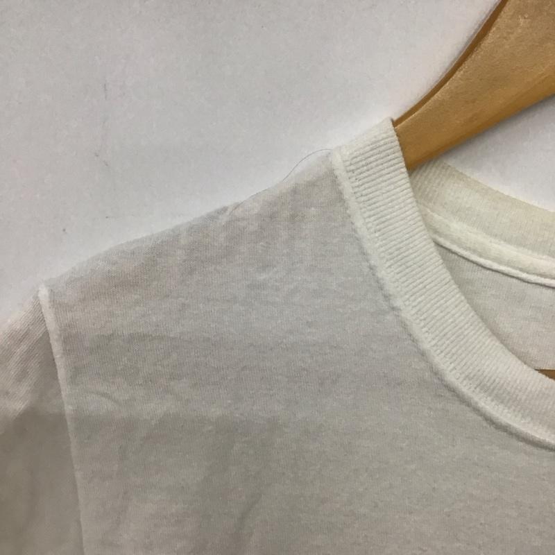 ステューシー STUSSY Tシャツ 半袖 半袖カットソー プリントTシャツ クルーネックカットソー S ロゴ、文字 白 / ホワイト /  メンズ USED 古着 中古 10145009