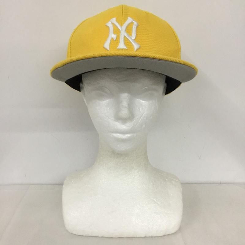 エフアールツー FR2 帽子 キャップ FRA1165 Calor brim Flat Visor Cap ロゴ、文字 黄 / イエロー /  メンズ USED 古着 中古 10134773