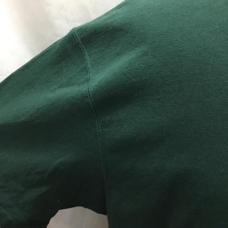 カーハート Carhartt Tシャツ 半袖 K87-HTG ポケット付きTシャツ クルーネック M ロゴ、文字 緑 / グリーン /  メンズ USED 古着 中古 10120991