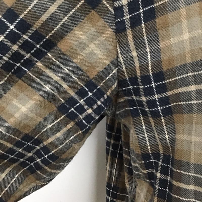 アーバンリサーチドアーズ URBAN RESEARCH DOORS シャツ、ブラウス 長袖 dr27-13x755 ネルバンドカラーシャツ ノーカラーシャツ チェックシャツ M チェック マルチカラー / マルチカラー /  メンズ USED 古着 中古 10110217