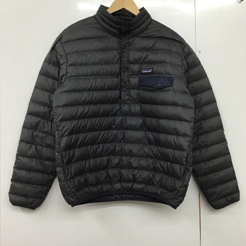 パタゴニア patagonia ジャケット、上着 ジャケット、ブレザー 27246fa16 DOWNSNAPTPULLOVER ダウンジャケット M ロゴ、文字 灰 / グレー /  メンズ USED 古着 中古 10144513