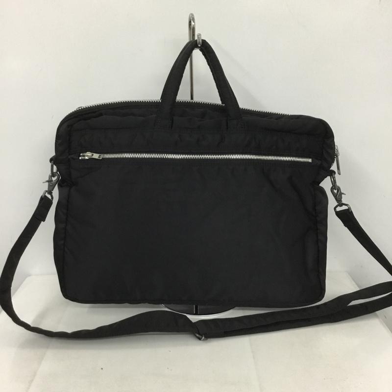 ポーター PORTER ブリーフケース、書類かばん ブリーフケース、書類かばん タンカー 2WAY BRIEFCASE ビジネスバッグ ロゴ、文字 黒 / ブラック /  メンズ USED 古着 中古 10140208