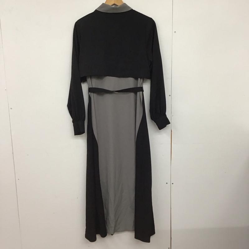 ハレ HARE ワンピース ロングスカート HAL07191AD FREE 無地 黒 / ブラック / X 灰 / グレー /  レディース USED 古着 中古 10147921