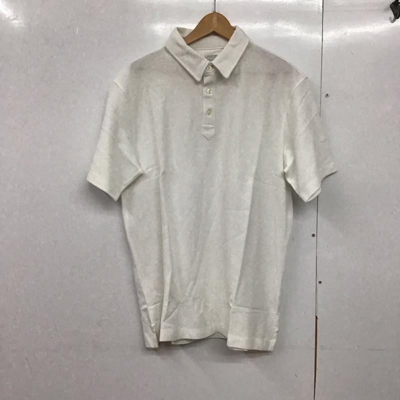 ランズエンド LAND S END ポロシャツ 半袖 半袖ポロシャツ カラーシャツ 半袖カットソー XL 無地 白 / ホワイト /  メンズ USED 古着 中古 10143253