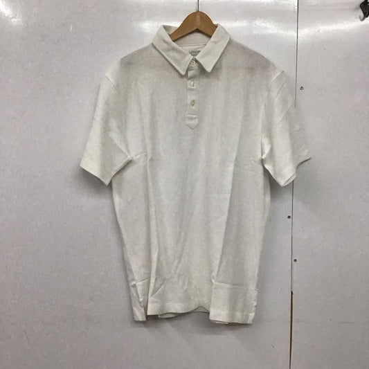 ランズエンド LAND S END ポロシャツ 半袖 半袖ポロシャツ カラーシャツ 半袖カットソー XL 無地 白 / ホワイト /  メンズ USED 古着 中古 10143253