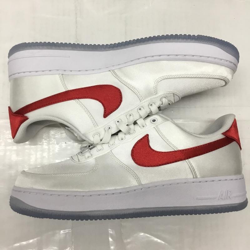 ナイキ NIKE スニーカー スニーカー DX6541-100 W AIR FORCE 1  07 ESS SNKR 27.5cm 27.5cm ロゴ、文字 白 / ホワイト / X 赤 / レッド /  メンズ USED 古着 中古 10109379