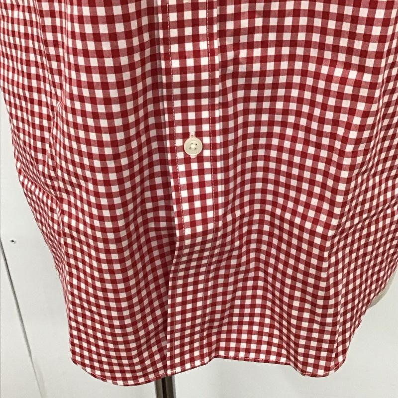 エルエルビーン L.L.Bean シャツ、ブラウス 半袖 ボタンダウン 胸ポケット S チェック 白 / ホワイト / X 赤 / レッド /  メンズ USED 古着 中古 10111863