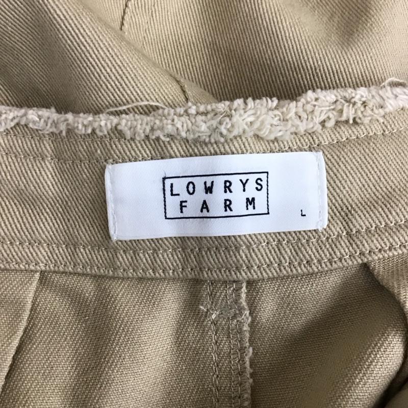 ローリーズファーム LOWRYS FARM スカート ロングスカート LF518009TS ハイウエストフリンジスカート タイトスカート L 無地 ベージュ / ベージュ /  レディース USED 古着 中古 10118692