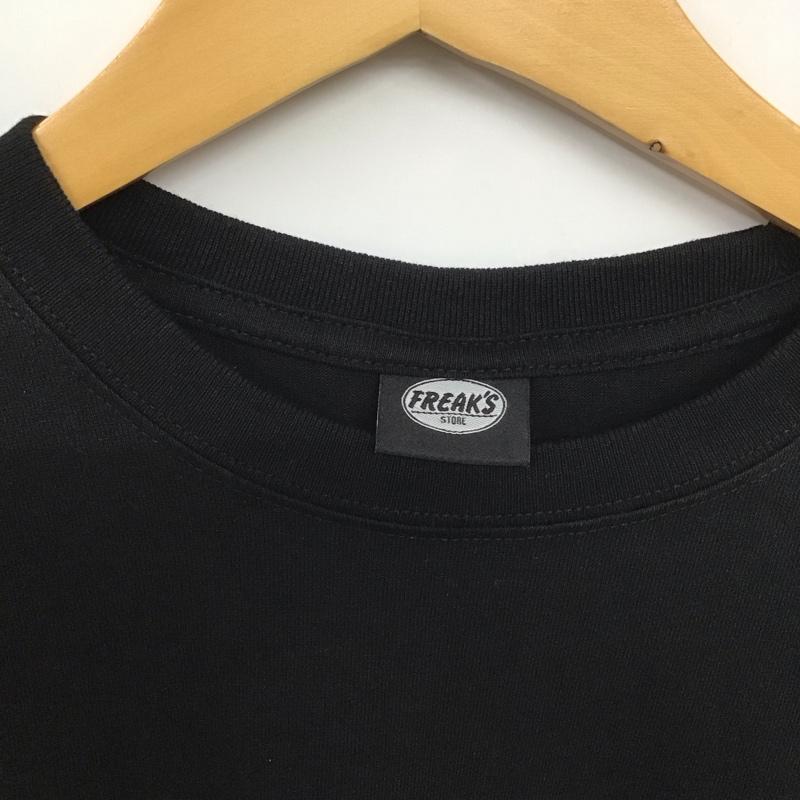 フリークスストア FREAK S STORE Tシャツ 半袖 半袖カットソー プリントTシャツ クルーネックカットソー L ロゴ、文字 黒 / ブラック /  メンズ USED 古着 中古 10139525