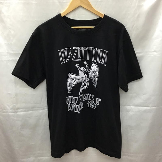 古着 USED Tシャツ 半袖 半袖カットソー プリントTシャツ クルーネックカットソー バンドTシャツ L プリント 黒 / ブラック /  メンズ USED 古着 中古 10106940