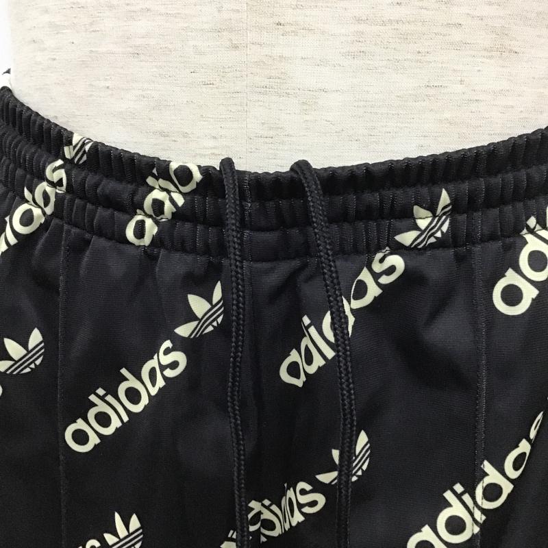 アディダスオリジナルス adidas originals ボトムス ボトムス hm4883 AdibreakMonogramTrackPants ワイドパンツ ジャージ ロゴ、文字 白 / ホワイト / X 黒 / ブラック /  レディース USED 古着 中古 10105823