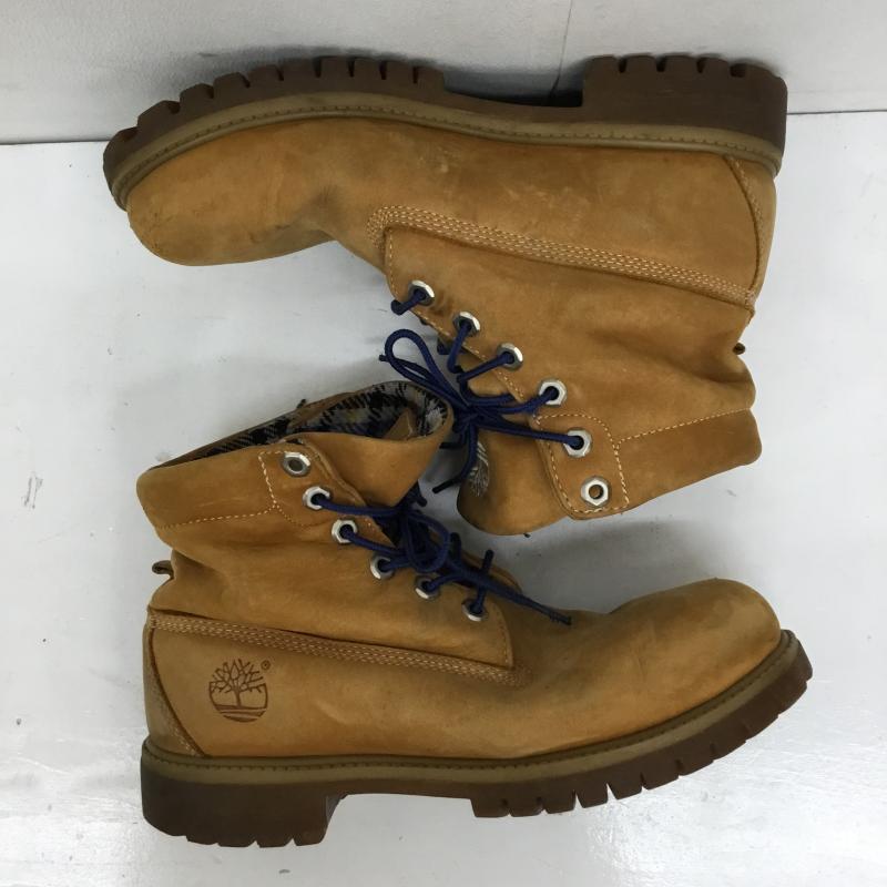 ティンバーランド Timberland ブーツ ショートブーツ Woolrich　D475 192 25.5cm ロゴ、文字 茶 / ブラウン /  メンズ USED 古着 中古 10138524