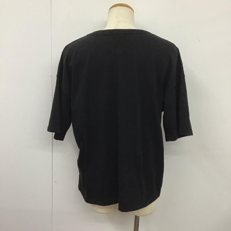 ナンガ NANGA Tシャツ 半袖 半袖カットソー プリントTシャツ クルーネックカットソー FREE プリント 黒 / ブラック /  メンズ USED 古着 中古 10126657