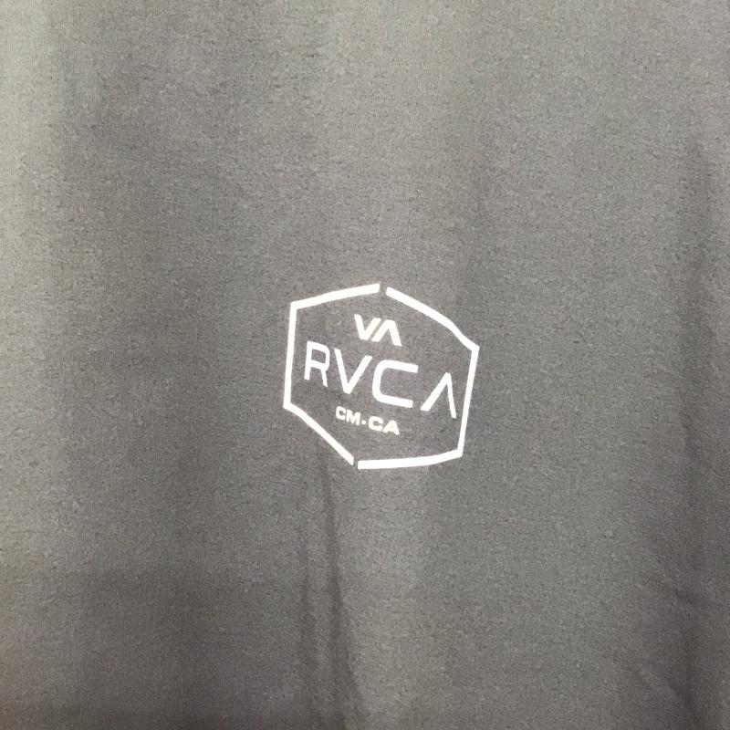 ルーカ RVCA カットソー 半袖 半袖カットソー プリントTシャツ クルーネックカットソー L ロゴ、文字 黒 / ブラック /  メンズ USED 古着 中古 10132824
