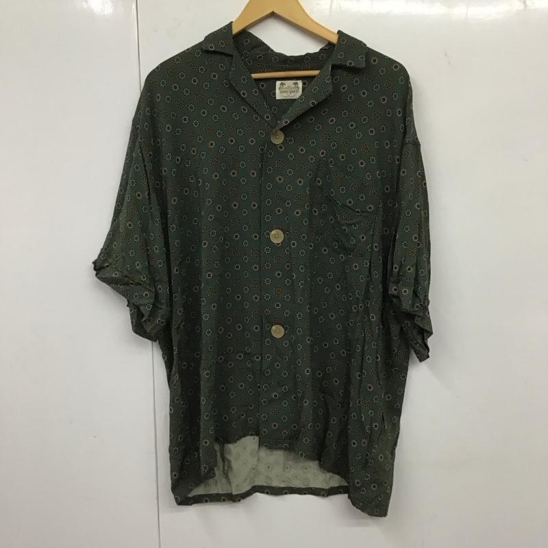 サニースポーツ SUNNY SPORTS シャツ、ブラウス 半袖 半袖シャツ プリントシャツ ポケットシャツ bayflow 4 プリント 緑 / グリーン /  メンズ USED 古着 中古 10132434