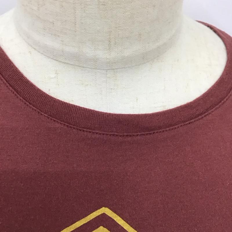 ティーシーエスエス TCSS Tシャツ 半袖 半袖カットソー プリントTシャツ クルーネックカットソー L プリント えんじ / ワインレッド /  メンズ USED 古着 中古 10114695