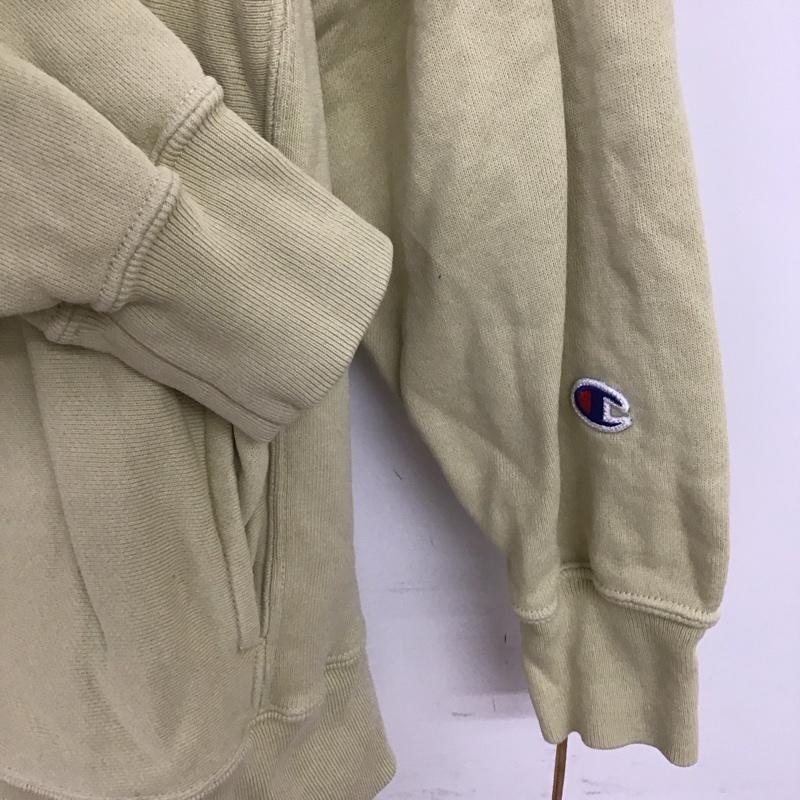 チャンピオン Champion パーカー 長袖 長袖パーカー プルオーバーパーカー スウェット M ロゴ、文字 アイボリー / アイボリー /  メンズ USED 古着 中古 10149311