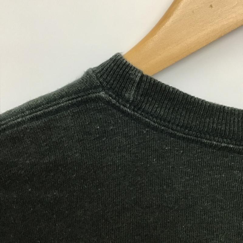 マナスタッシュ MANASTASH カットソー 長袖 長袖カットソー クルーネックカットソー プリントカットソー M ロゴ、文字 緑 / グリーン /  メンズ USED 古着 中古 10133194