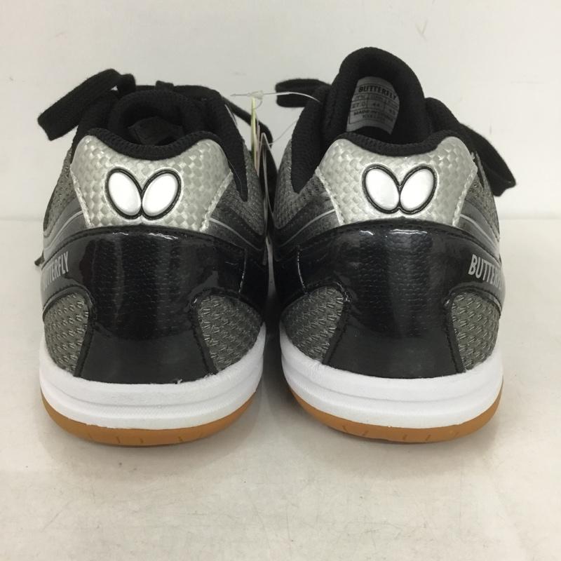 バタフライ BUTTERFLY スニーカー スニーカー NXB1300 93640 レゾライン サル 卓球シューズ 27cm 27.0cm ロゴ、文字 黒 / ブラック / X ダークグレー / ダークグレー /  メンズ USED 古着 中古 10142509
