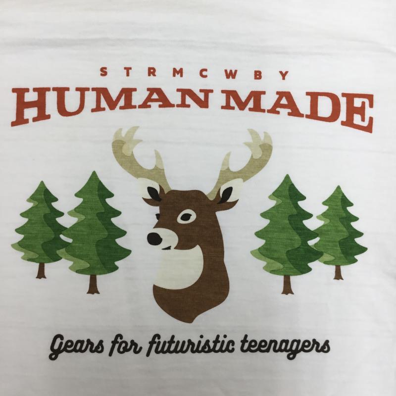 ヒューマンメード HUMAN MADE Tシャツ 半袖 Deer T-Shirt XXL プリント 白 / ホワイト /  メンズ USED 古着 中古 10107283