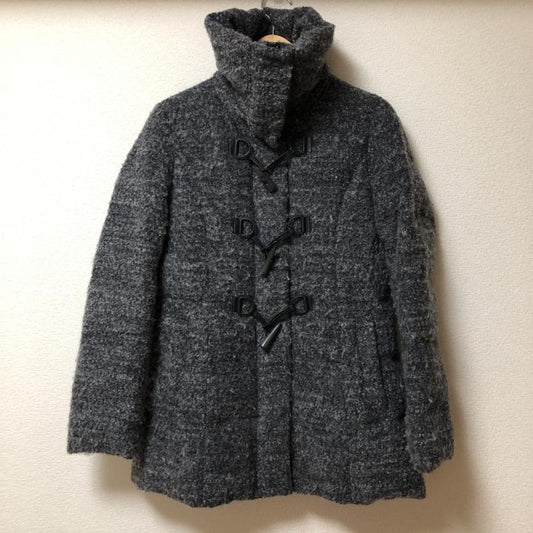 クリツィア KRIZIA コート ダウンコート 40 無地 灰 / グレー / X 黒 / ブラック /  レディース USED 古着 中古 10008646