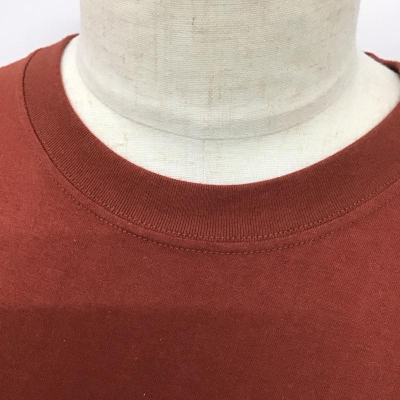 モンベル mont-bell カットソー 長袖 長袖カットソー プリントカットソー クルーネック L ロゴ、文字 茶 / ブラウン /  メンズ USED 古着 中古 10124911