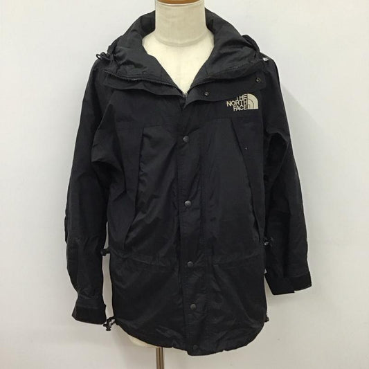 ザノースフェイス THE NORTH FACE ジャケット、上着 ジャンパー、ブルゾン np-2190 マウンテンパーカ ジップアップジャケット 長袖パーカー ナイロンジャケット L ロゴ、文字 黒 / ブラック /  メンズ USED 古着 中古 10117637