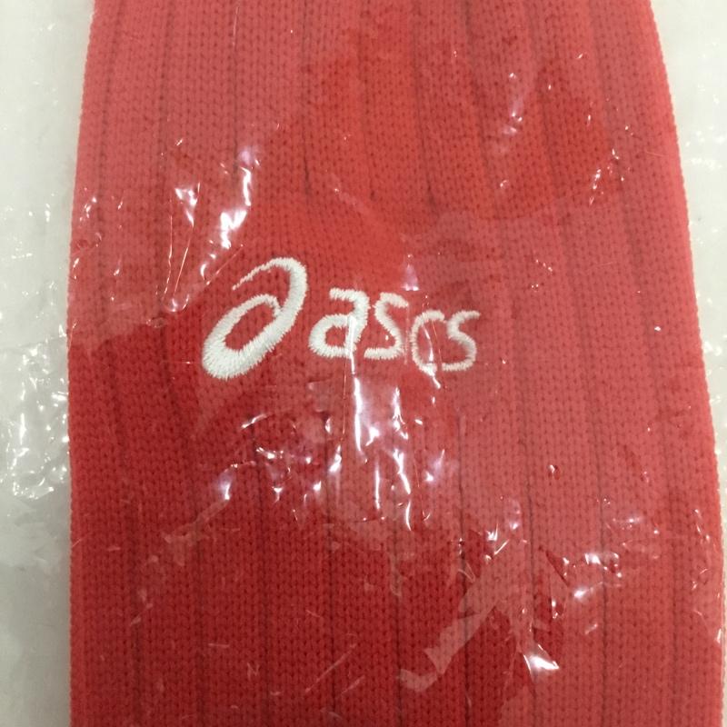 アシックス ASICS ファッション小物 ファッション小物 XSS028 ストッキング ジュニア サッカー 22cm ロゴ、文字 赤 / レッド /  ボーイズ USED 古着 中古 10132152