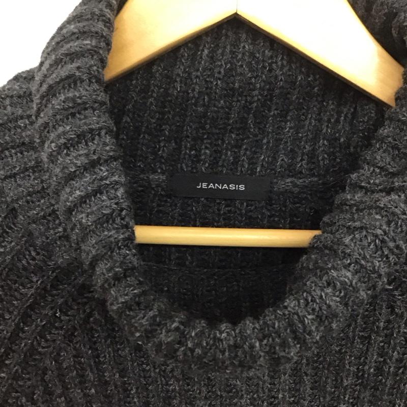 ジーナシス JEANASIS ワンピース ロングスカート 長袖ニットワンピース ロングスカート タートルネック FREE 無地 灰 / グレー /  レディース USED 古着 中古 10143577