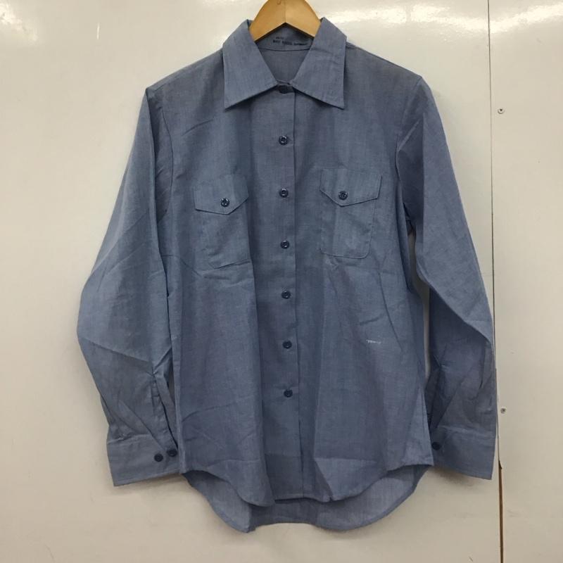 古着 USED シャツ、ブラウス 長袖 長袖シャツ 無地シャツ カラーシャツ 無地 水色 / ライトブルー /  レディース USED 古着 中古 10147823