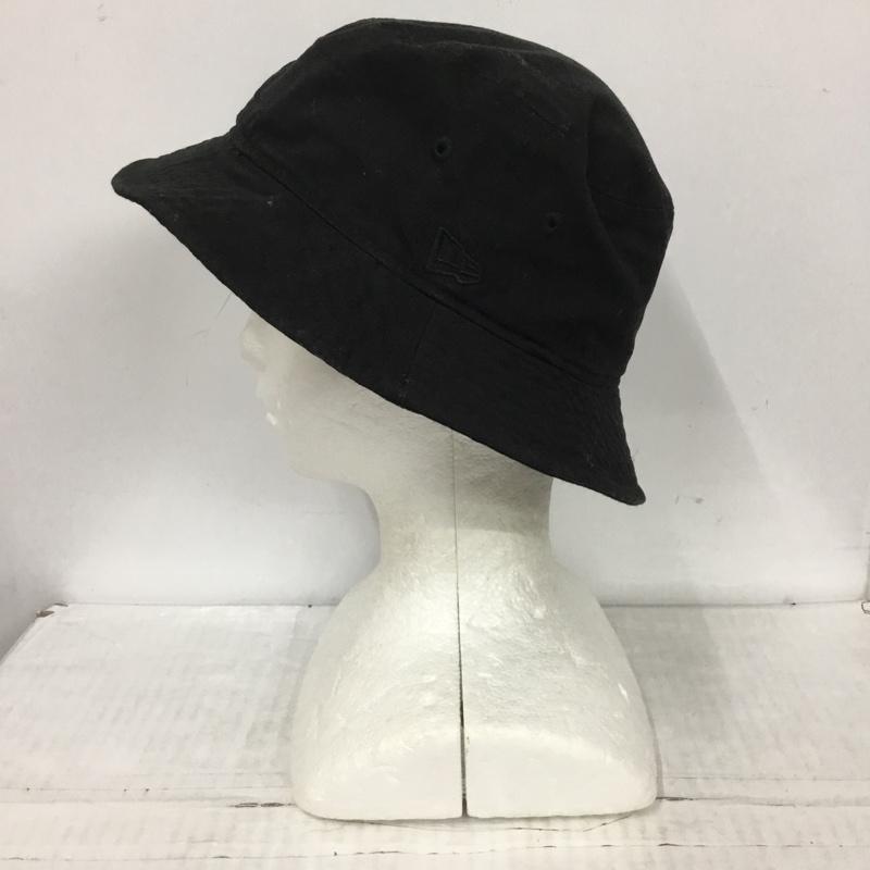 ニューエラ NEW ERA 帽子 ハット バケットハット バケハ ロゴ、文字 黒 / ブラック /  メンズ USED 古着 中古 10124135