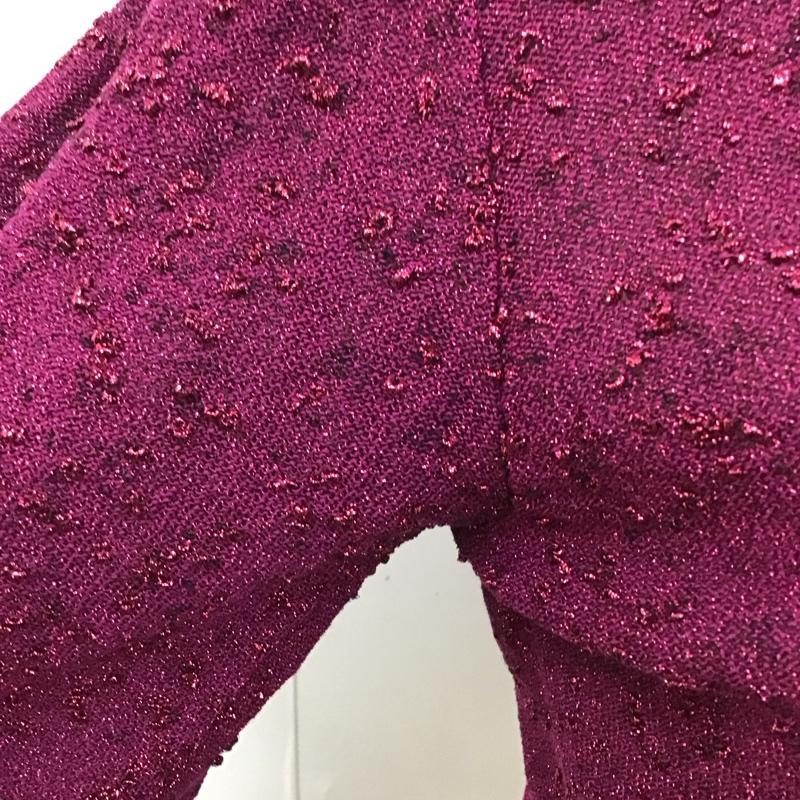 ザラ ZARA カットソー 半袖 4331 101 671 Vネック 半袖ニット S 無地 えんじ / ワインレッド /  レディース USED 古着 中古 10116662