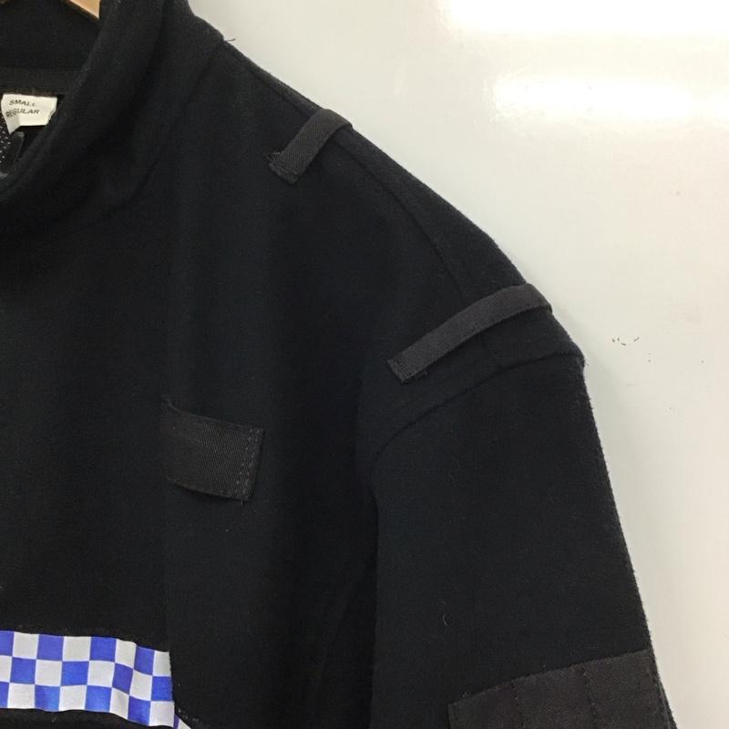 ミリタリー ミリタリー ジャケット、上着 ジャンパー、ブルゾン ジップアップジャケット アウター 古着 ukpolice S プリント 黒 / ブラック /  メンズ USED 古着 中古 10144776