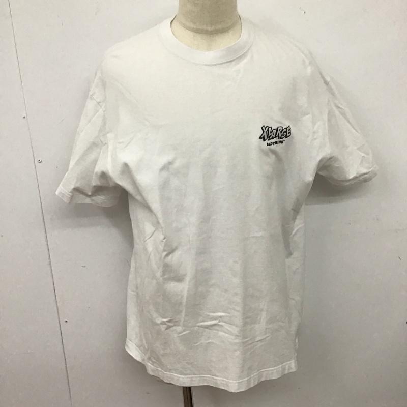エクストララージ XLARGE Tシャツ 半袖 半袖カットソー プリント XL ロゴ、文字 白 / ホワイト /  メンズ USED 古着 中古 10125308