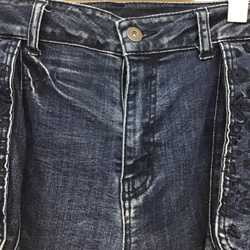 ミヤビムスビ 雅結 パンツ デニム、ジーンズ デニムパンツ スリムパンツ カジュアルパンツ ストレッチパンツ 36インチ 刺繍 インディゴ / インディゴ /  メンズ USED 古着 中古 10149768