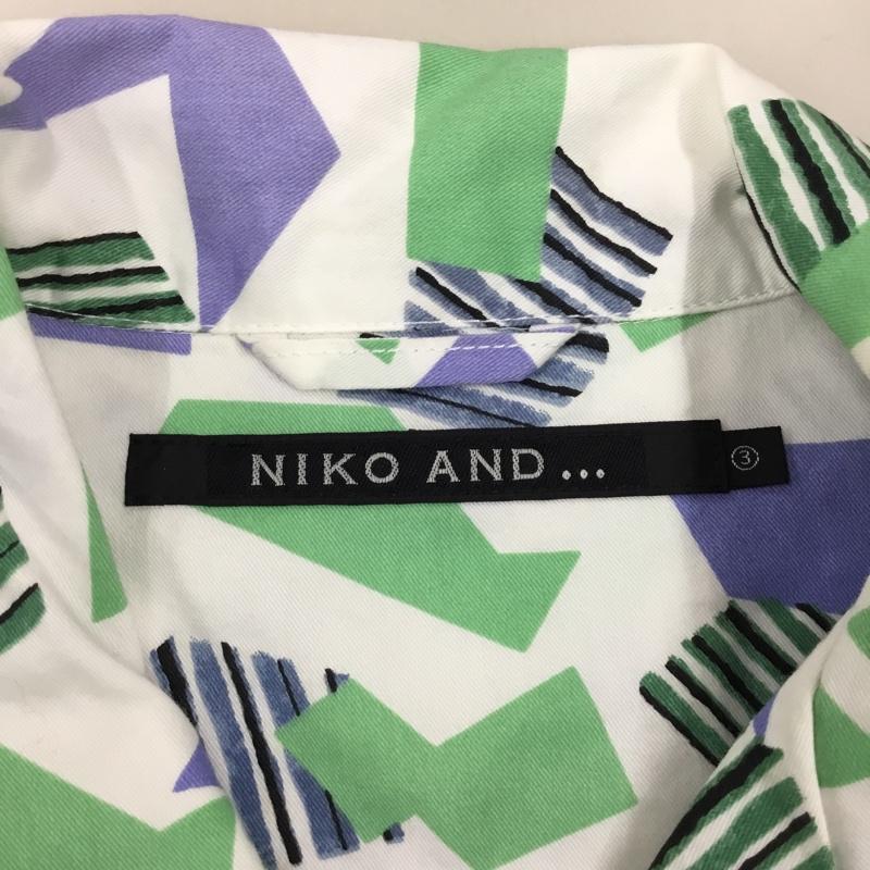 ニコアンド niko and... シャツ、ブラウス 長袖 ON92MA03TO オープンカラーシャツ 開襟 タグ付き 3 総柄 マルチカラー / マルチカラー /  メンズ USED 古着 中古 10114793