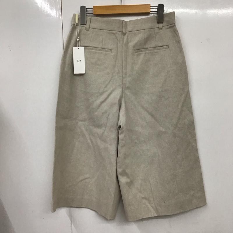 ニジュウサンク 23区 ボトムス ボトムス ガウチョパンツ クロップド丈 40 無地 グレージュ / グレージュ /  レディース USED 古着 中古 10119383