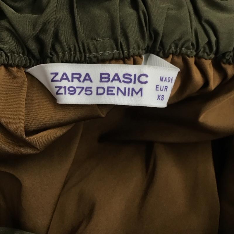 ザラ ZARA スカート ロングスカート XS 無地 カーキ / カーキ /  レディース USED 古着 中古 10124877