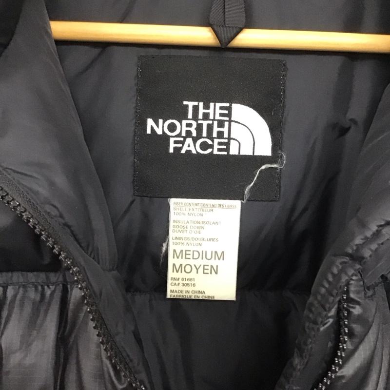 ザノースフェイス THE NORTH FACE ジャケット、上着 ダウンジャケット ジップアップジャケット ナイロンジャケット アウター M ロゴ、文字 黒 / ブラック /  メンズ USED 古着 中古 10143164