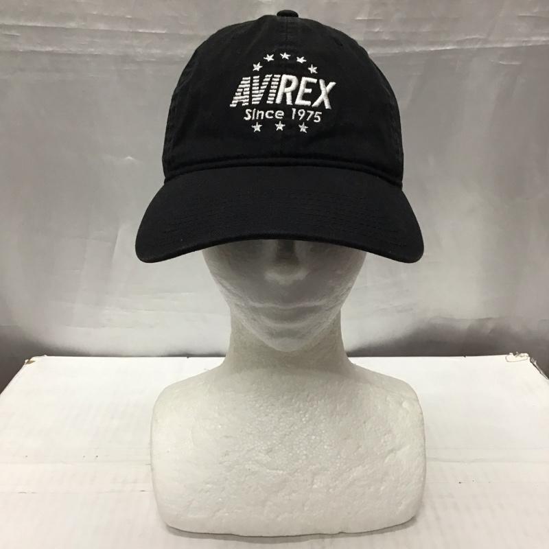 ニューエラ NEW ERA 帽子 キャップ AVIREX ロゴ、文字 黒 / ブラック /  メンズ USED 古着 中古 10115677
