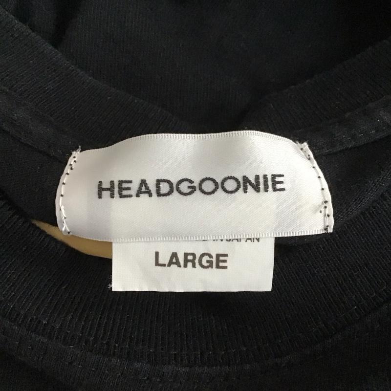 ヘッドグーニー HEADGOONIE カットソー 長袖 長袖カットソー プリントカットソー クルーネック L プリント 黒 / ブラック /  メンズ USED 古着 中古 10129287