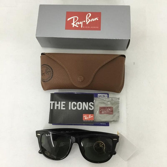 レイバン Ray-Ban めがね・サングラス サングラス RB2140-F WAYFARER カラーレンズ ケース付き ロゴ、文字 黒 / ブラック /  メンズ USED 古着 中古 10129429