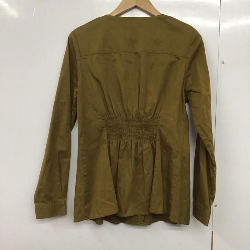 スライ SLY シャツ、ブラウス 長袖 030csk30-2550 WAISTTUCKV 長袖シャツ FREE 無地 キャメル / キャメル /  レディース USED 古着 中古 10144210