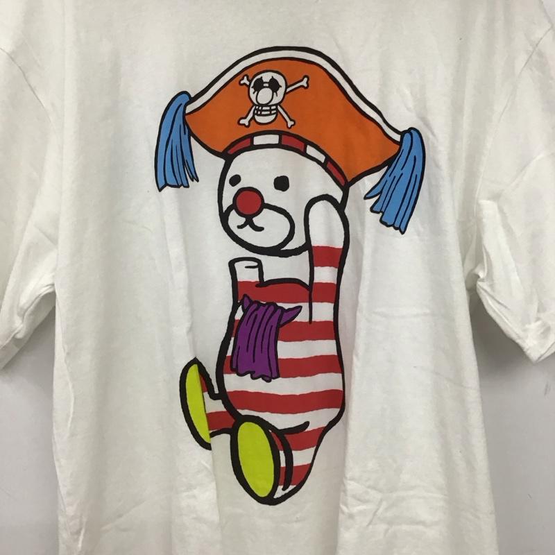 グラニフ graniph Tシャツ 半袖 半袖カットソー プリントTシャツ クルーネックカットソー ワンピース XXL プリント 白 / ホワイト /  メンズ USED 古着 中古 10150926