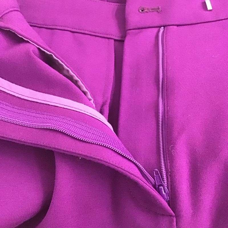 ミラオーウェン Mila Owen スカート ひざ丈スカート タイトスカート ひざ丈 バックスリット 0 無地 紫 / パープル /  レディース USED 古着 中古 10142464