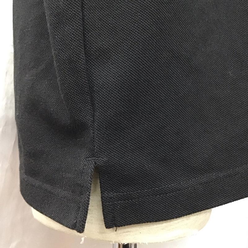 コムサイズム COMME CA ISM シャツ、ブラウス 半袖 47-33IY15 鹿の子 フロントオープンシャツ L 無地 黒 / ブラック /  メンズ USED 古着 中古 10117050