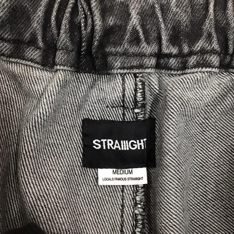 ストレイト STRAIIIGHT パンツ デニム、ジーンズ M 無地 黒 / ブラック /  メンズ USED 古着 中古 10118030