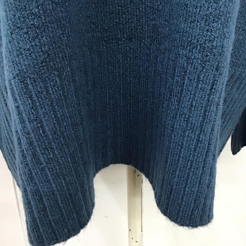 ジーナシス JEANASIS ニット、セーター 長袖 js063558mc FREE 無地 青 / ブルー /  レディース USED 古着 中古 10120268