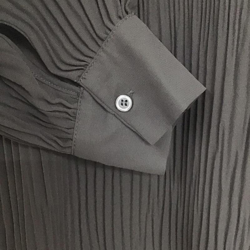 ザラ ZARA ワンピース ひざ丈スカート 4886 288 800 プリーツ 長袖 タグ付き S 無地 黒 / ブラック /  レディース USED 古着 中古 10139118