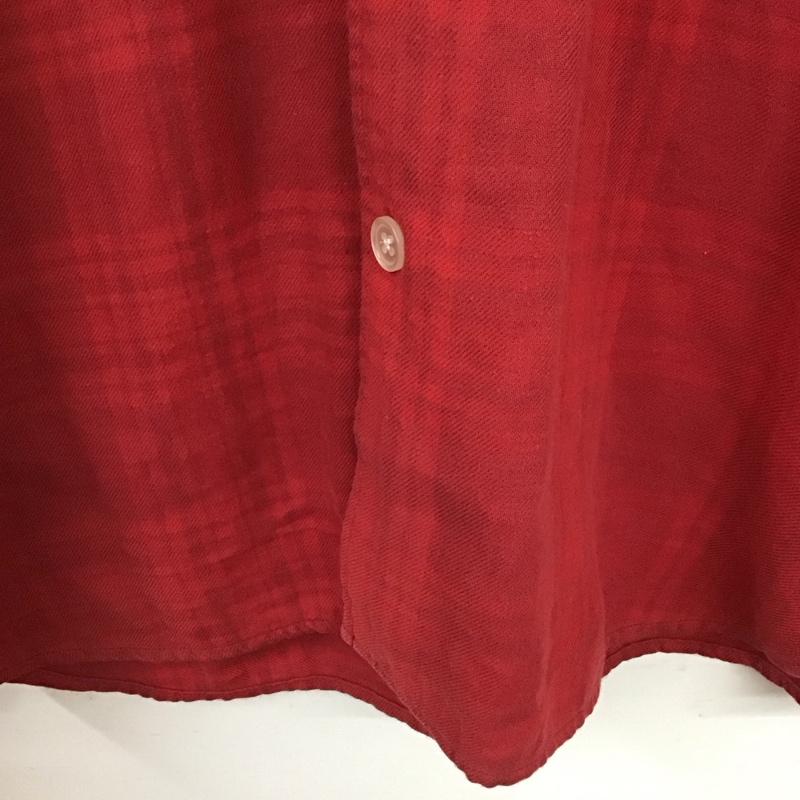 シュプリーム Supreme シャツ、ブラウス 長袖 長袖シャツ チェックシャツ カラーシャツ L チェック 赤 / レッド /  メンズ USED 古着 中古 10140851